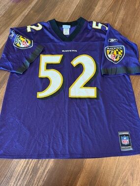 Like new Reebok Baltimore Ravens Ray Lewis Jersey